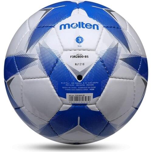 2020 Molten Football Size 3 Childrens Professional Hand-Stitched PU Wear-Resistant Soocer Ball Sports Original F3G2800 futbol