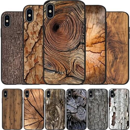 Wood textures Black TPU Silicone Soft Phone Case For iPhone 11 12 Pro X XR XS MAX 5 6 7 8 Plus SE 2020