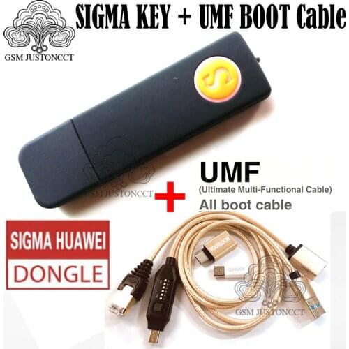 Newest 100% original Sigma key tool sigmakey dongle forhuawei flash repair unlock +( UMF )ALL in One Boot Cable