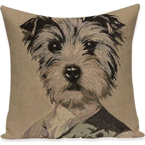 French Bulldog Linens Pillow Cover Animal Home Cushions Dropshipping Throw Pillows Cute Puppy Cushions Decorative Cover Cushion