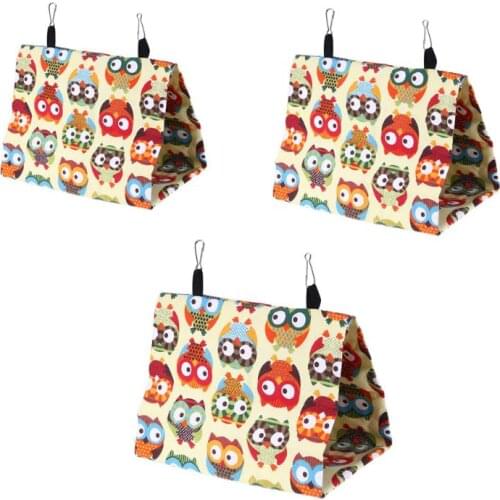 Spring Summer Bird Hanging Cave Cage Snuggle Hut Tent Sleeping Bed Parrot Conure Canvas Hammock Nest