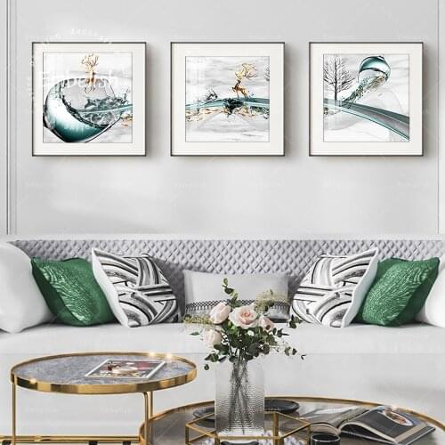 Embelish Modern Dinning Room Artworks For Home Decor Kitchen Splashing Glass HD Spray On Canvas Paintings Wall Art Pictures