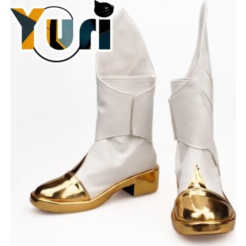 Yuri Genshin Impact Lumine Traveller Cosplay Shoes custom made shoe Boots comfort cos For Women Men handmade Fan Gift C