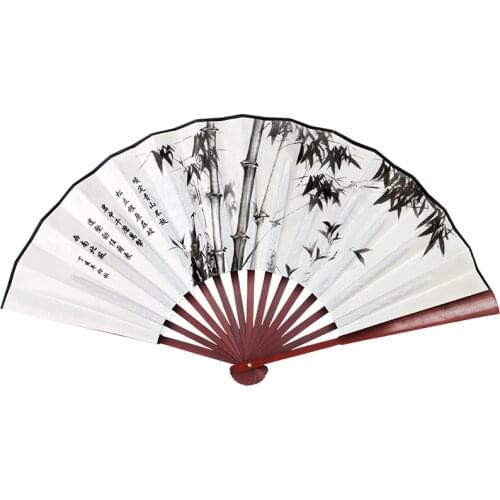 Ancient Style Folding Fan Chinese Boys Domineering Jump Di Summer Custom Retro Classic Hanfu Portable Home Decoration