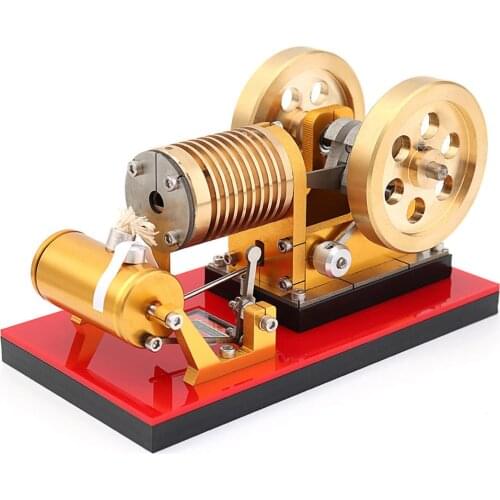 Suction Fire Type Stirling High-end Professional Edition Pure Copper Air Cylinder Heat Energy Engine Model Science Toy 2019