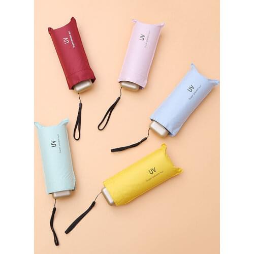 High Quality New Sun Umbrella Very Small Mini Umbrella Vinyl Umbrella Pocket Sun Protection and Ultraviolet Protection Parasol