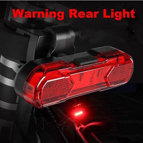 Bicycle Tail Light Highlight Warning Light Waterproof Shockproof USB Rechargeable Light MTB Bicycle Rear Light Bike Accessories