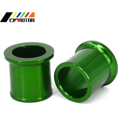 CNC Billet Green Front Wheel Hub Spacers For KAWASAKI KX125 KX250 KX 125 KX 250 2006-2008 KX250F KX450F 06-18 KX250 2019-2020