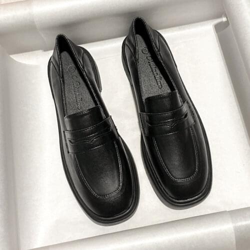 Designer Shoes Women Low Heels Autumn Womens Loafers 2021 Slip-on Oxfords Casual for Ladies Genuine Leather Moccasins