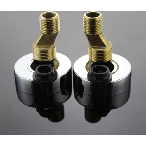1 Set Adjusting Kitchen Faucet Accessory The Angle Of Intake Pipe Brass Angled Curved Foot Eccentric Screw Corner G1/2'-G3/4