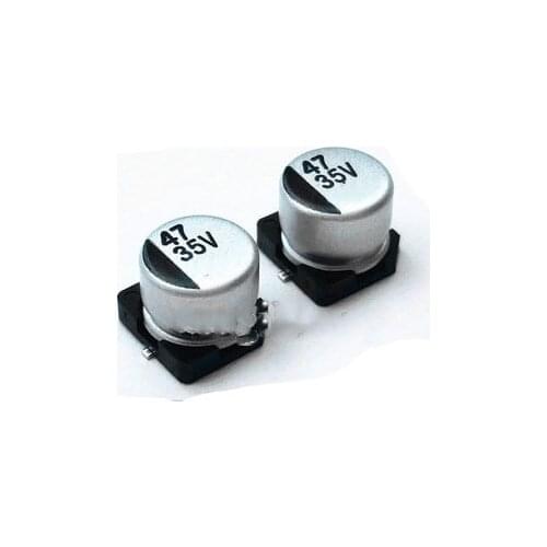 200 PCS 47uF/35V 6*5 mm SMD 35V 47uF Chip Aluminum Capacitor, Electrolytic Capacitor 47uF35V