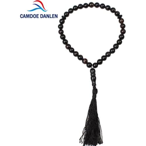 5 Style Natural Stone Black Onyx Bracelet 33 Islamic Muslim Tasbih Prayer beads Rosary Misbaha Charms Jewelry Famliy Friend Gift