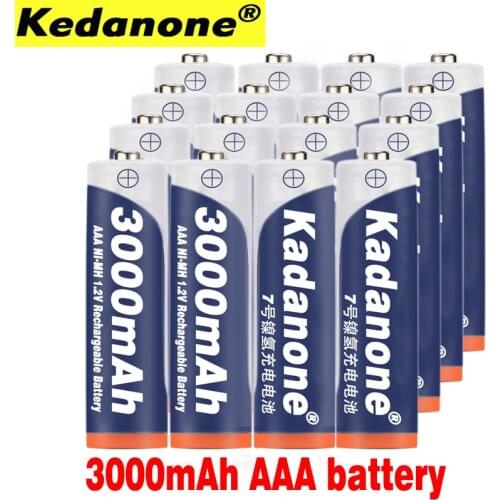 8~20 New AAA battery 3000 mAh 3A Rechargeable battery NI-MH 3A 1.2 V aaa battery for Clocks, mice, computers, toys so on