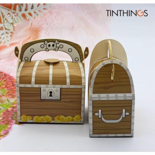 80PCS Small Gift Box Packaging With Handle Bag Kids Birthday Decorations Boys Candy Boxes For Birthday Party Biscuits Bags