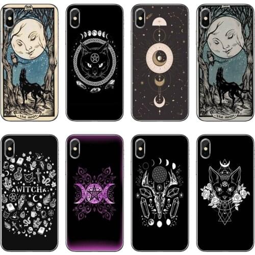 Witches moon Tarot totem Accessories Phone Case For iPhone 11 Pro XS Max XR X 8 7 6 6S Plus 5 5S SE 4S 4 iPod Touch 5 6