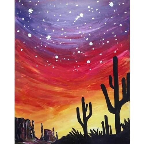 Full Square/round Diamond 5D DIY Diamond Painting Desert sky Embroidery Cross Stitch Rhinestone Mosaic Home Decor