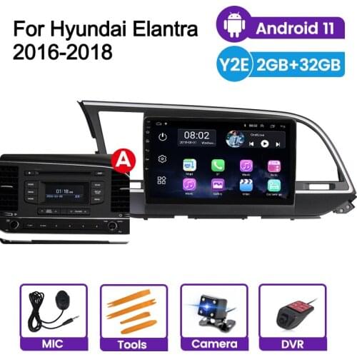Support Carplay Rear Camera Autoradio For HYUNDAI ELANTRA Avante 2016 2017 2018 Car Multimedia Video headunit BT Wifi Free Gift