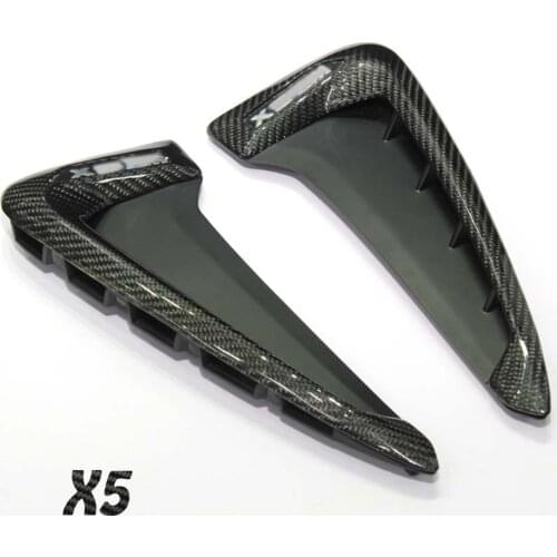 BMW Bright Black Carbon Fiber Fender Air Port Side Gill Decoration Replacement Modification for BMW New X5