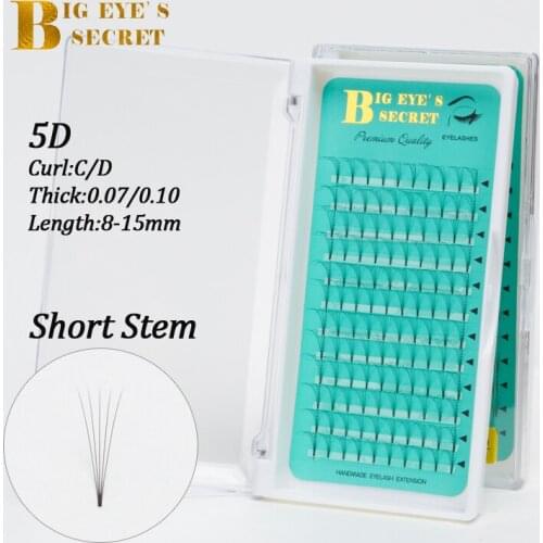 Big eyes secret 5D lashes Top Quality Individual Eyelash Extension Natural Curl Fake False Eyelashes Premade Fan Lashes