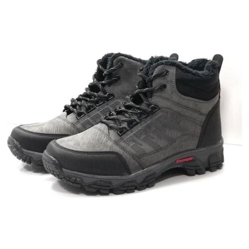 HIGH QUALITY BOOTS FOR MEN. GRAY AND DARK GREEN COLOR. WATERPROOF NON-SLIP BASE. WARM INDOOR, NEW SEASON. Soft sole