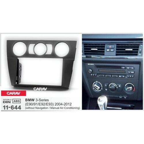 CARAV 11-644 Top Quality Car Frame Radio Fascia for BMW 3-Series (E90/91/E92/E93) 2004-2012 (Manual Air-Conditioning)