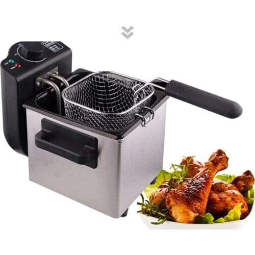 Electric Deep Fryers oil fryer is used for 1.5l smokeless frying pan fry machine NEW