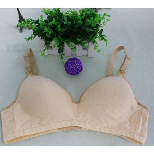 Cotton Maternity Nursing Bras Breastfeeding Underwear Women Soft Top For Feeding Prevent Sagging Sleeping Wire Free Lactation