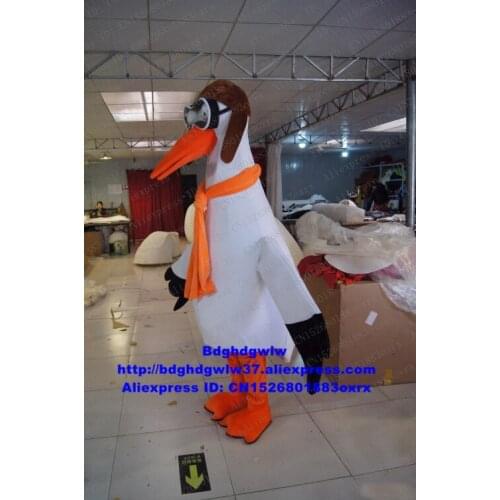 White Crane Stork Wild Goose Egret Swan Cygnus Geese Mascot Costume Cartoon Character Opening Reception Suit Art Show zx1614