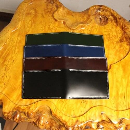 Mini Purse Mens Short Drivers License Cordovan Wallet Ladies Genuine Leather Photo Holder Bag Purses Female Wallets