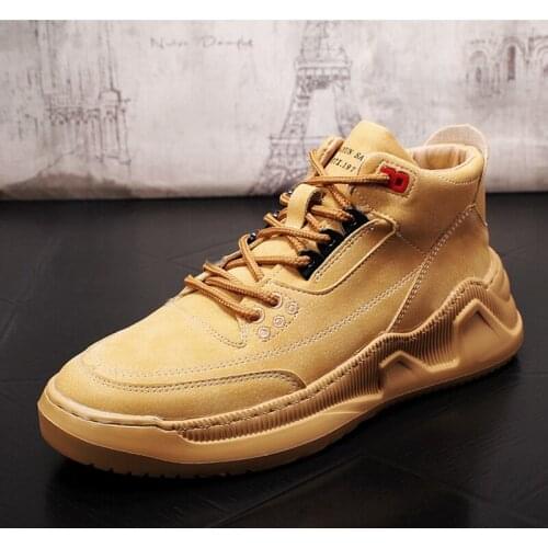 Stephoes Men Fashion Casual Ankle Boots Spring Autumn Luxury Designer Youth Trending Work Shoes Men Thick Bottom Travel Shoes