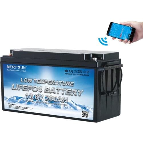 Low Temperature Heating Lithium Ion Battery 12V 200Ah Lifepo4 Battery with Bluetooth