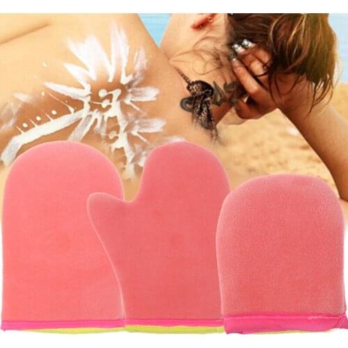 Body Cleaning Glove Self Tanner Reusable Body Self Tan Applicator Tanning Gloves Cream Lotion Mousse Makeup Gloves