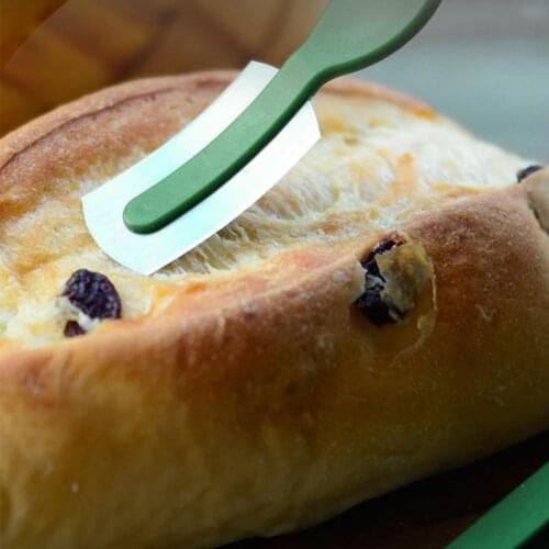 Plastic Bread Lame Tools Pastry Scraper Bread Knife/Slicer/Cutter Dough Breads Scoring Lame with Blades and Cover