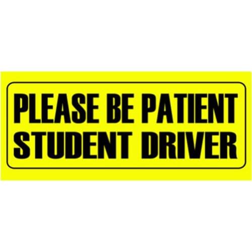 Please Be Patient Student Driver High Quality Reflective Convenient Reusable Vehicle Safety Magnets Car stickers