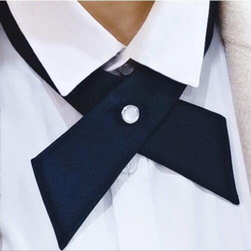 Adjustable Cross Bow Tie Thai School Uniform Bowknot Neck Ties JK Schoolgirl Cosplay Shirt Accessories Collar Cravat Bowtie