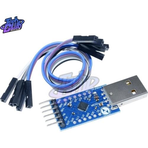 CP2104 USB 2.0 to TTL UART 6PIN Module Serial Converter CP2104 STC PRGMR Than CP2102 with Free Dupont Cables