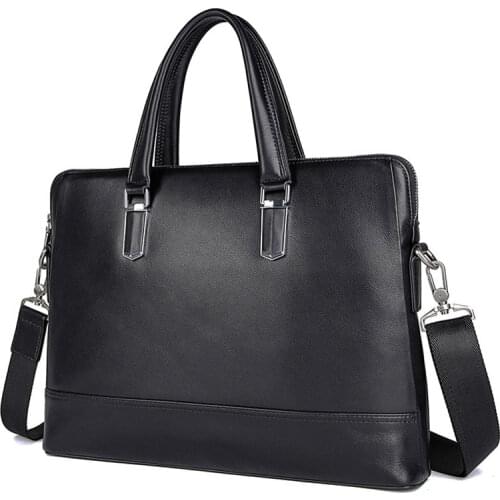 Luufan Genuine Leather Bag Men Laptop Bag Mens Bags Computer Briefcase Bag for Men Briefcase Messenger Bags