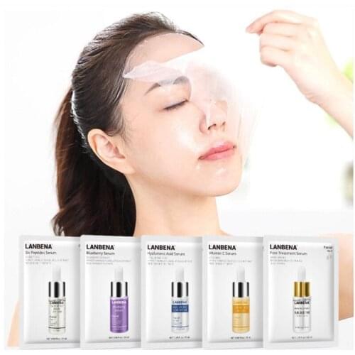 Women Face Care LANBENA Vitamin C Face Masks Serum Blueberry Sheet Mask Moisturizing Whitening Face Skin Care