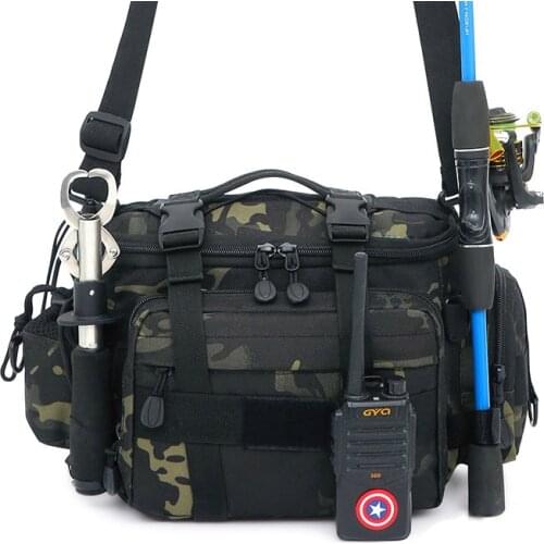 Waterproof Fishing Bag Outdoor Multifunctional Waist Bag Portable Lure Fishing Tools Tackle Pole Package Fishing Tackle Bag