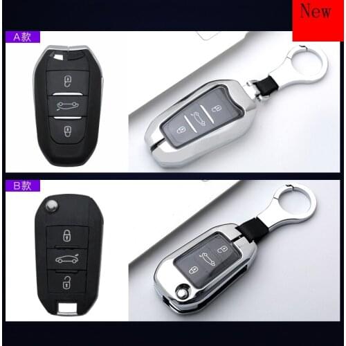 High-Quality Galvanized Alloy &TPU Car Smart Key Case Cover for Peugeot 408 508 4008 2008 5008 3008 Car Accessories