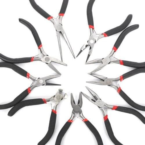 Ferronickel Carbon-Hardened Steel Round Nose End Cutting Jewelry Making DIY Equipment Pliers Fit Handcraft Beadwork Repair