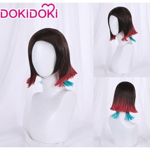 DokiDoki Anime Demon Slayer: Kimetsu no Yaiba Cosplay Enmu Kagen no Ichi Cosplay Wig Women Demon Slayer Kimetsu no Yaiba Wigs