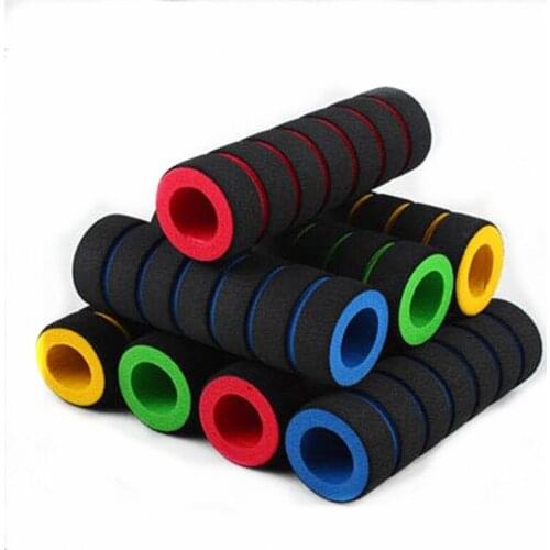 Q181 1 Pair Bike Racing Bicycle Handle Bar Foam Sponge Grip Cover Cycling Non-Slip Handbar Grips Cover Bicycle Handlebar Grip Se