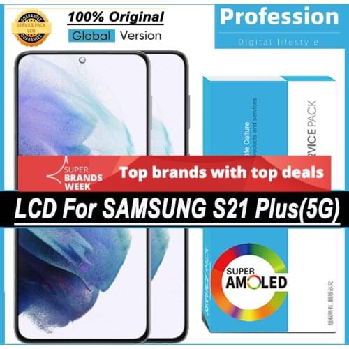 100% Original 6.7'' AMOLED Display for Samsung Galaxy S21 Plus G996 G996B G996F G996B/DS 5G Full LCD Touch Screen + Service Pack
