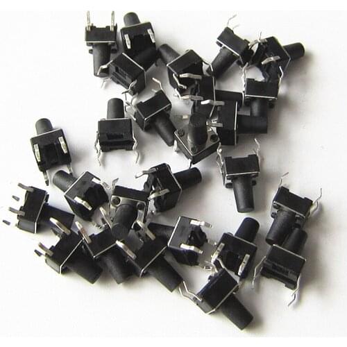100pcs/lot 6*6*8.5mm Micro Touch Push Switch Copper Foot Key Switch for Electromagnetic Oven 6x6x8