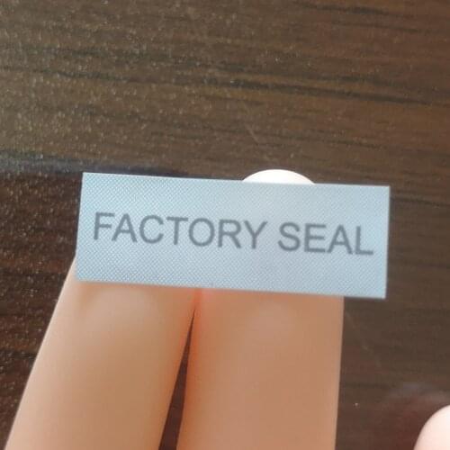 1000 pcs of 25x9 mm FACTORY SEAL brittle tamper evidence label stickers V58