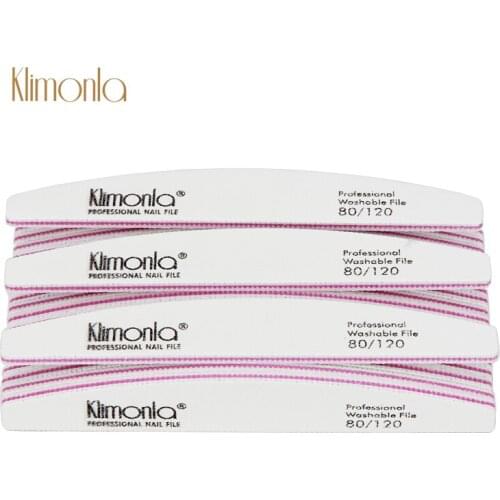 25Pcs/Lot lime a ongle White Nail Files Art Tips 80/120 Grit Professional Acrylic Nail Art Buffing Manicure Pedicure Salon Tools