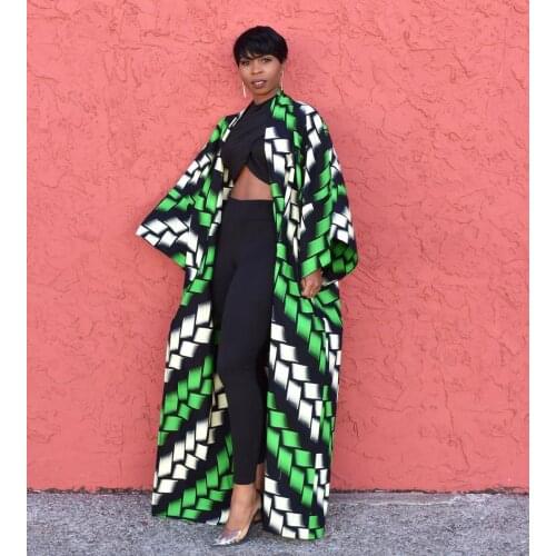 African Clothes for Women Polyester African Coat Dashiki New Spring Autumn Dress Fashion Africaine Femme Africa Clothing