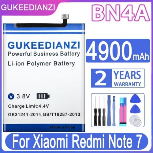 GUKEEDIANZI Replacement Battery BN4A 4900mAh For Xiaomi Redmi Note 7 Note7