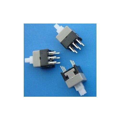 Free shopping 30pcs 6 Pin 8.5*8.5mm Micro Swith Switches Press On/Off Self Lock+Hot sale